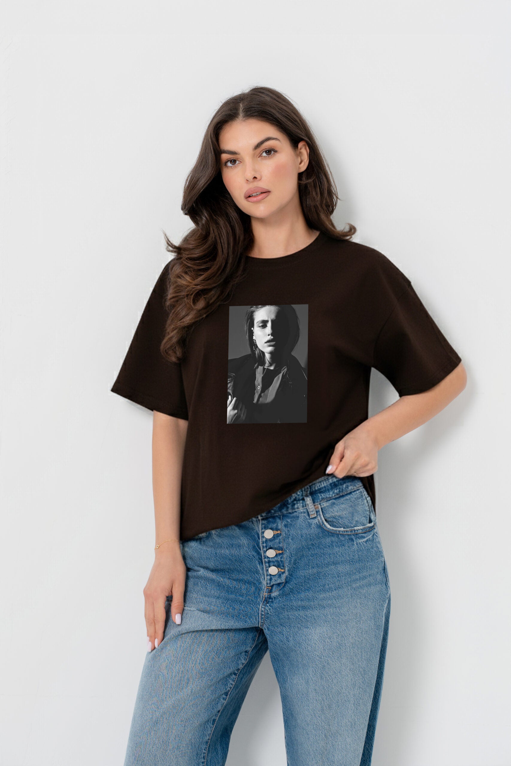 T-SHIRT BOPOCO WOMAN BRĄZOWY image 0