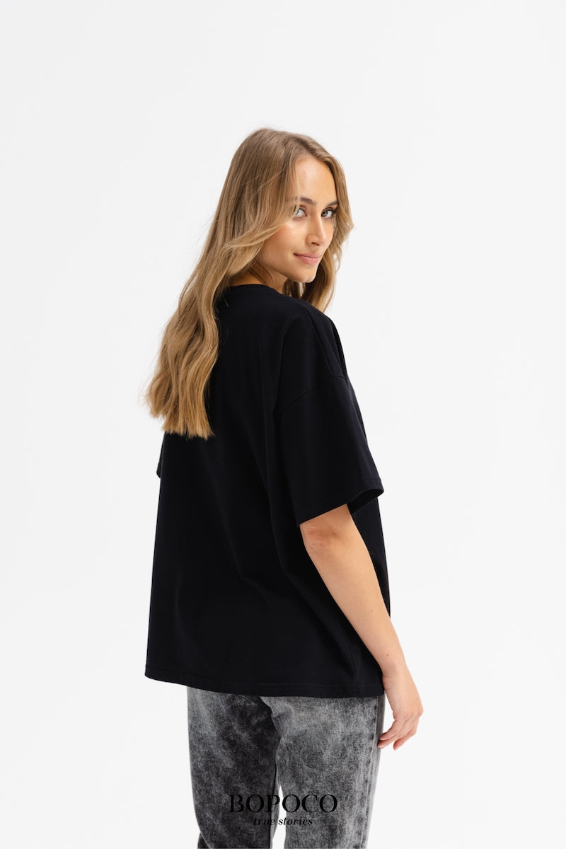 T-Shirt oversize black image 1