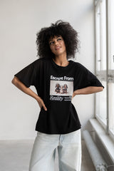T-SHIRT ESCAPE CZARNY image 1