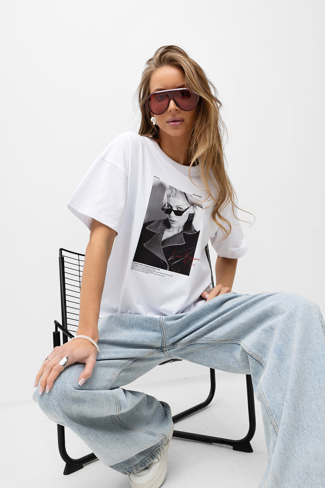 T-SHIRT LOVE BOPOCO XXX BIAŁY image 1
