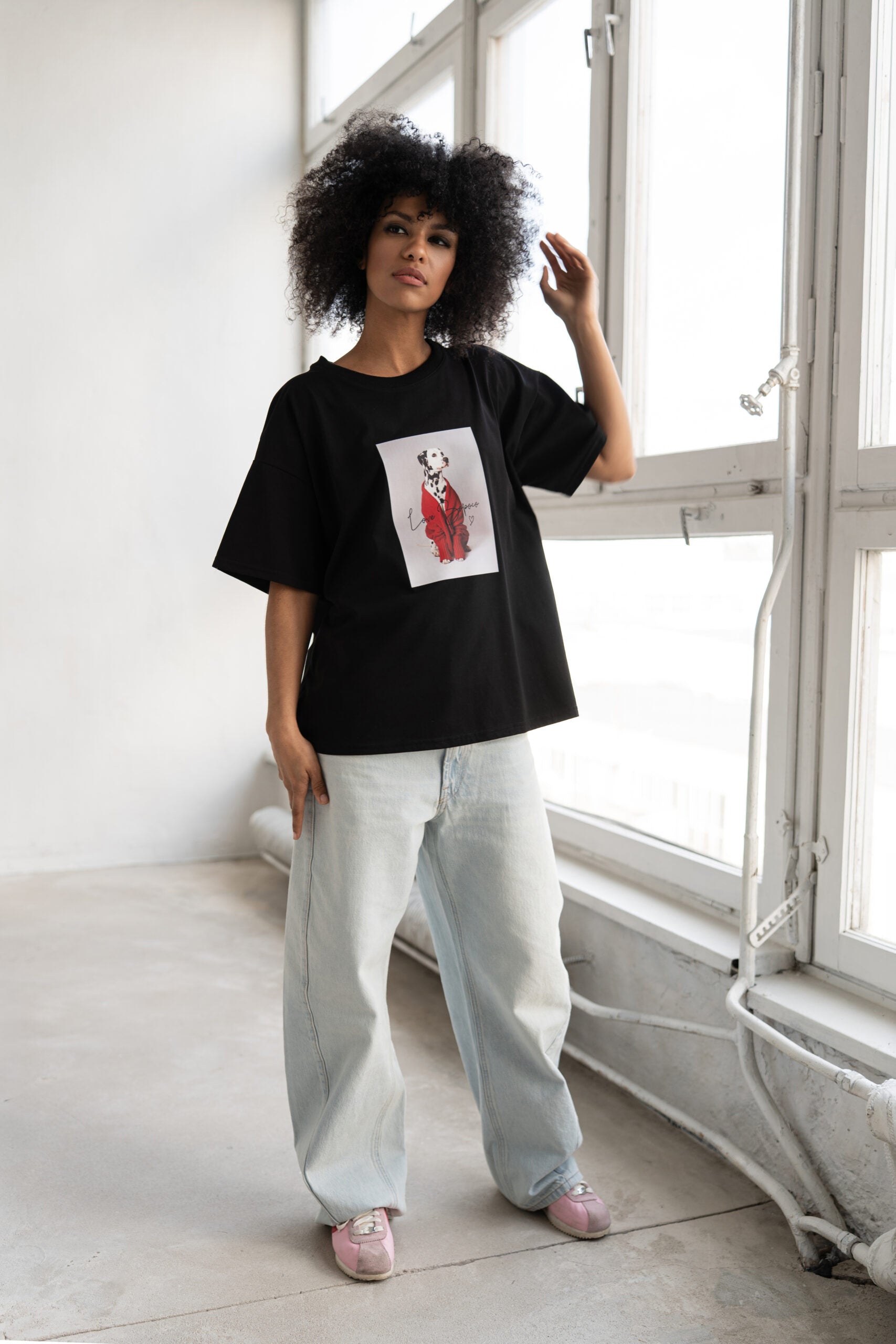 T-SHIRT DALMATIAN CZARNY image 1