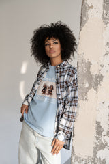 T-SHIRT ESCAPE NIEBIESKI image 1
