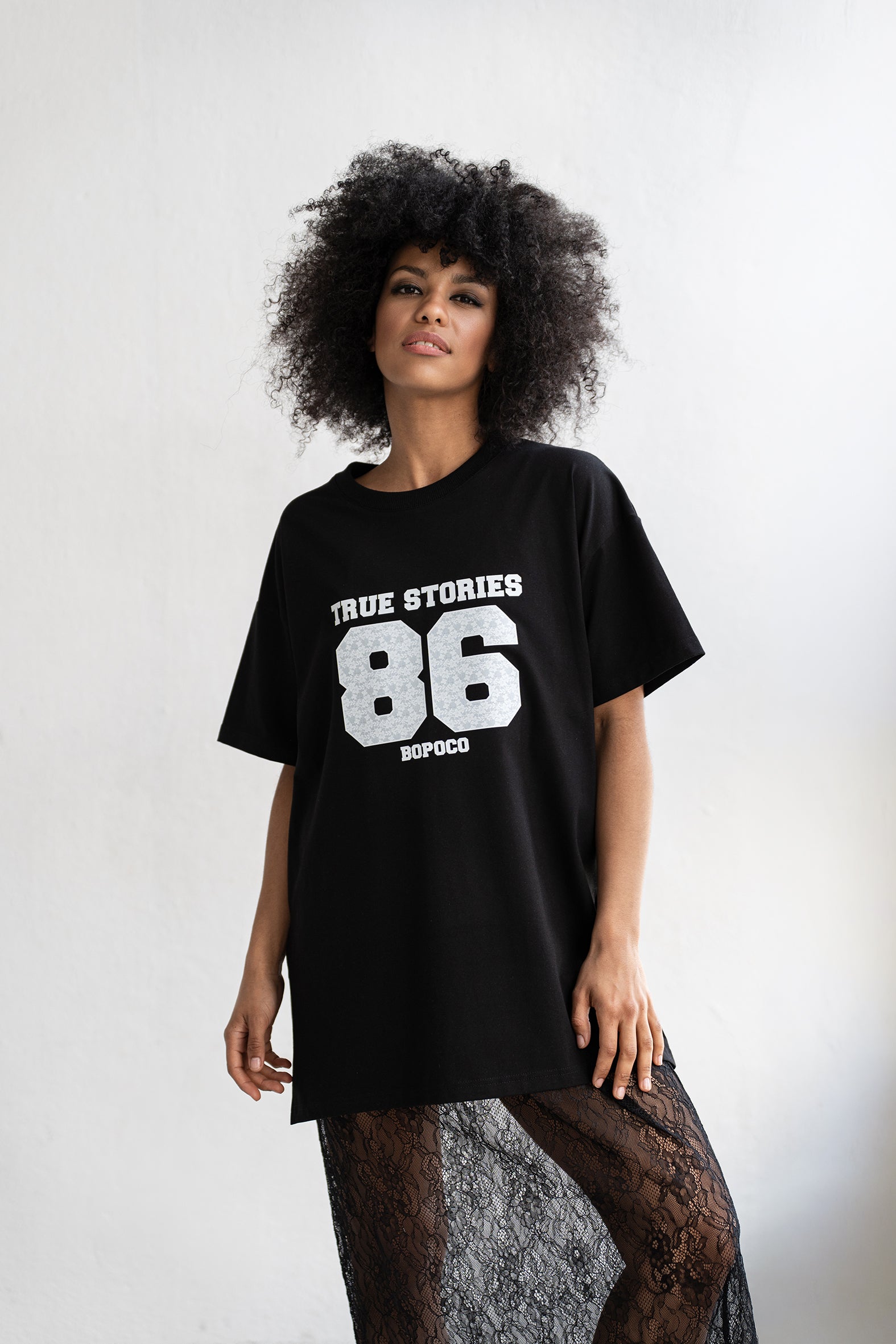 T-SHIRT OLIA CZARNY image 1