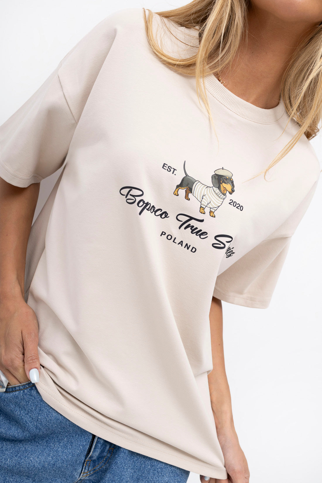 T-SHIRT JAMNIK CLASSIC BEŻOWY