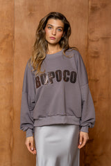 BLUZA BOPOCO CEKIN SZARA image 0