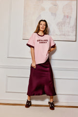 T-SHIRT OFFLINE TODAY RÓŻOWY image 1