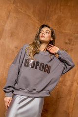 BLUZA BOPOCO CEKIN SZARA image 1