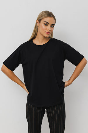 T-SHIRT BASIC CZARNY image 0