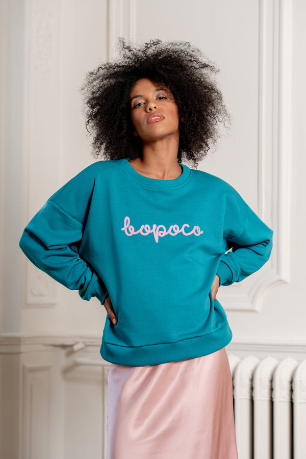 BLUZA BOPOCO PETROLOWA image 1