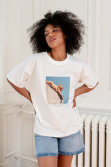 T-SHIRT NOT LAZY BIAŁY image 0