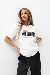 T-SHIRT ENJOY BIAŁY image 1