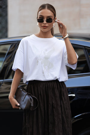 T-SHIRT PEGAZ BIAŁY