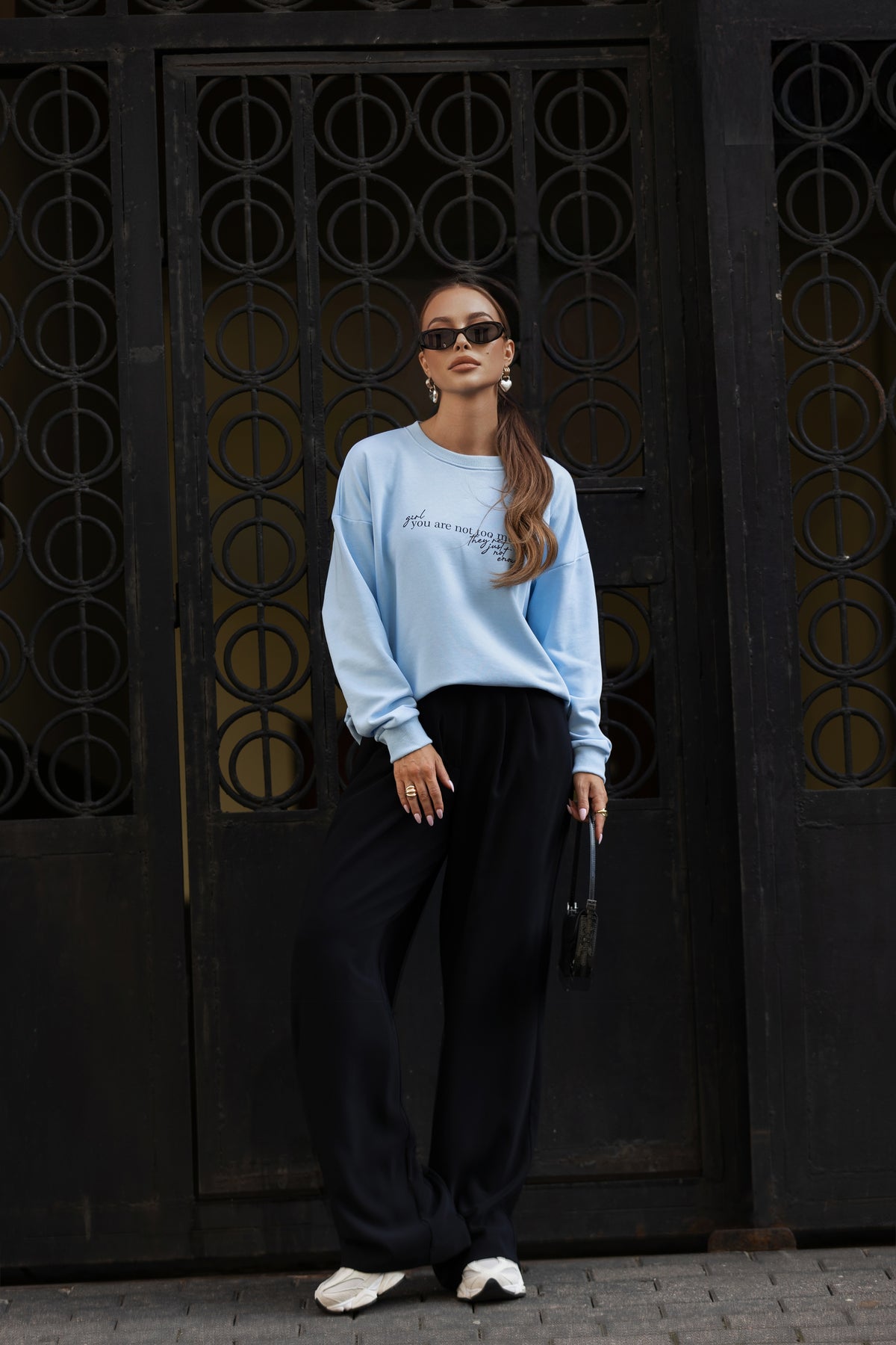 BLUZA NOT TOO MUCH NIEBIESKA