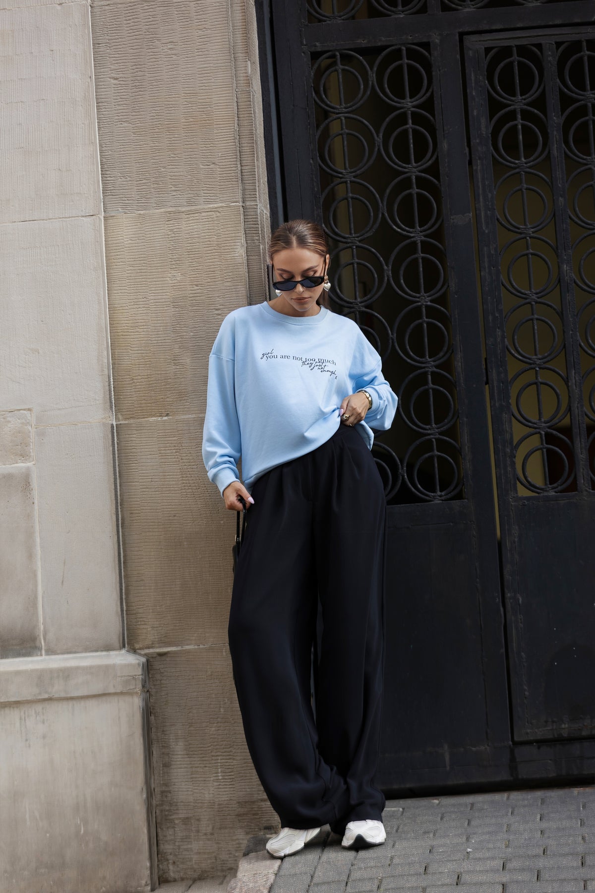 BLUZA NOT TOO MUCH NIEBIESKA