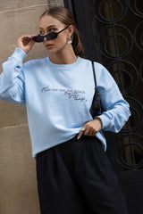BLUZA NOT TOO MUCH NIEBIESKA