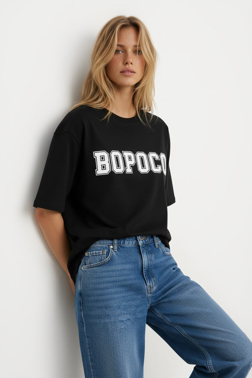 T-SHIRT BOPOCO 01 CZARNY