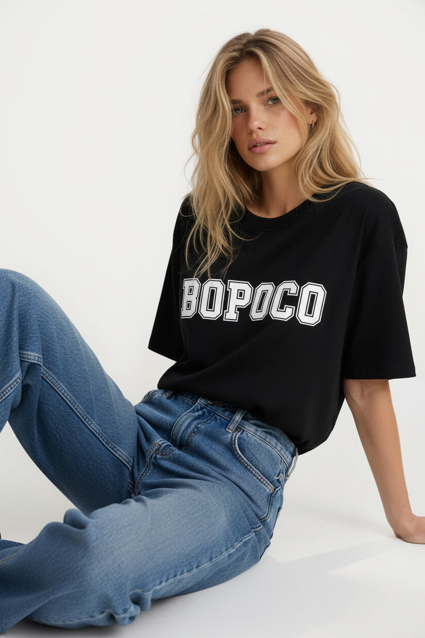 T-SHIRT BOPOCO 01 CZARNY