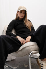 LONGSLEEVE PRĄŻEK CZARNY