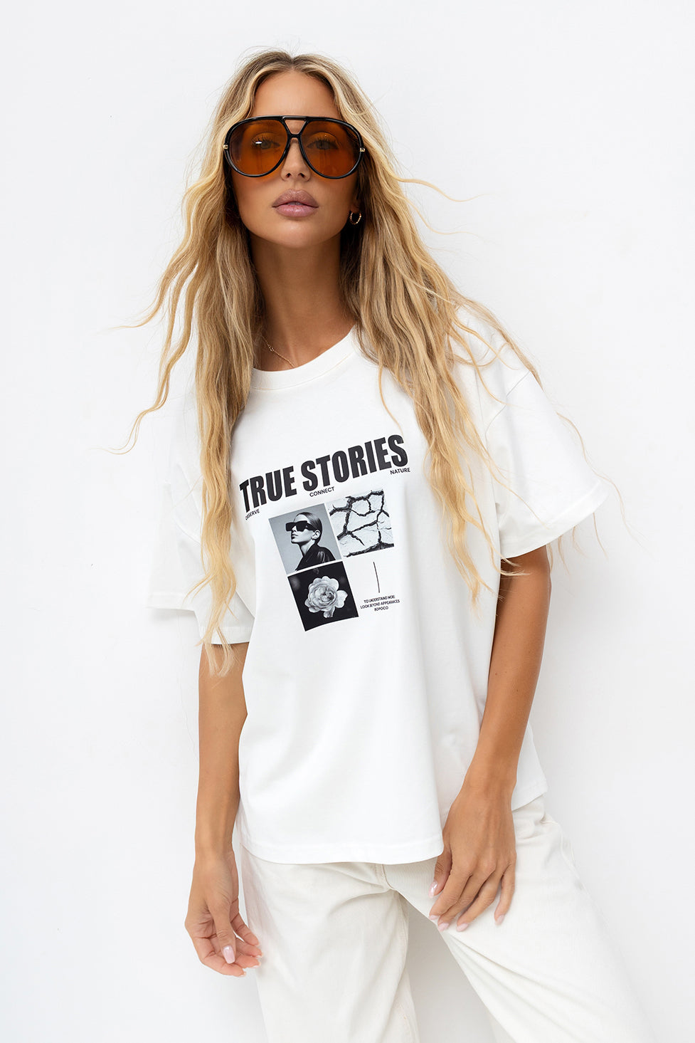 T-SHIRT NATURE ŚMIETANKOWY
