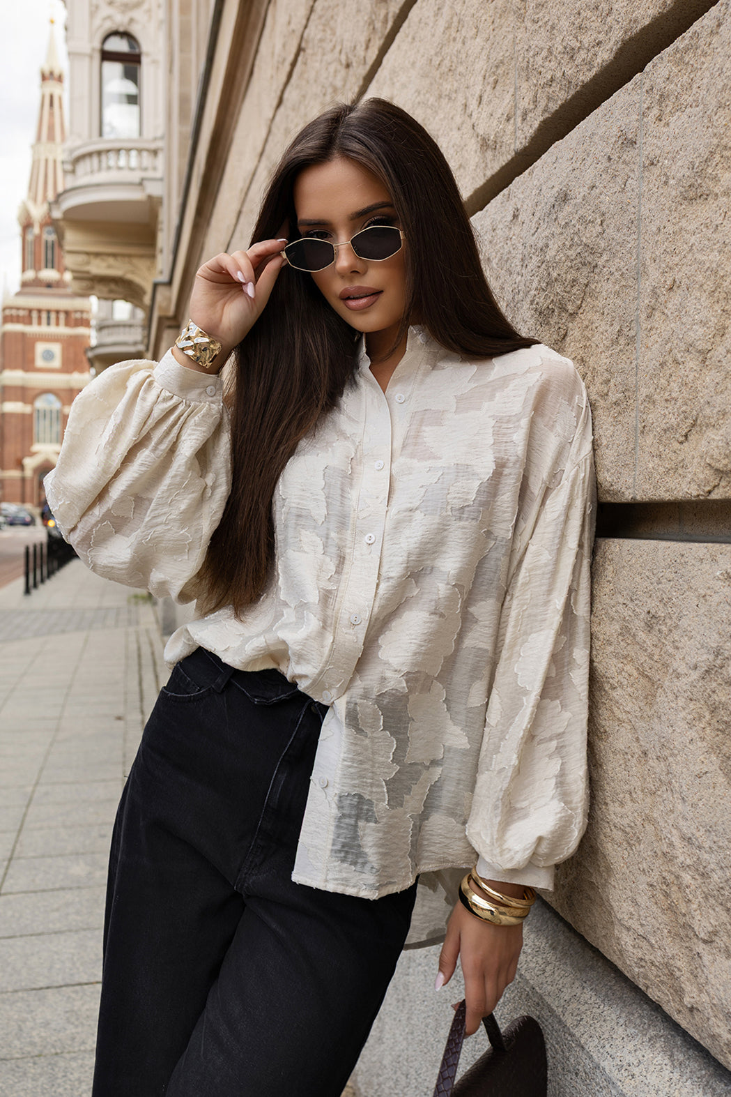 KOSZULA CELINE ECRU