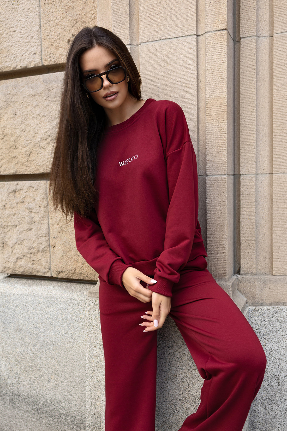 SPODNIE DRESOWE BASIC BORDOWE