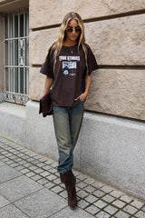 T-SHIRT NATURE BRĄZOWY