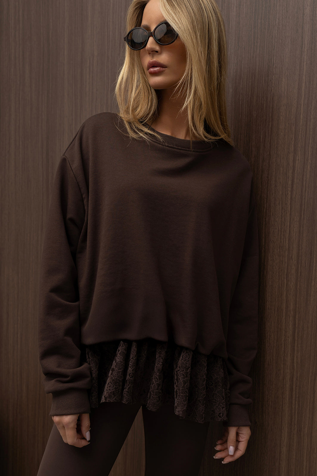 BLUZA KEILA BRĄZOWA