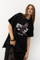 T-SHIRT FREED0M CZARNY