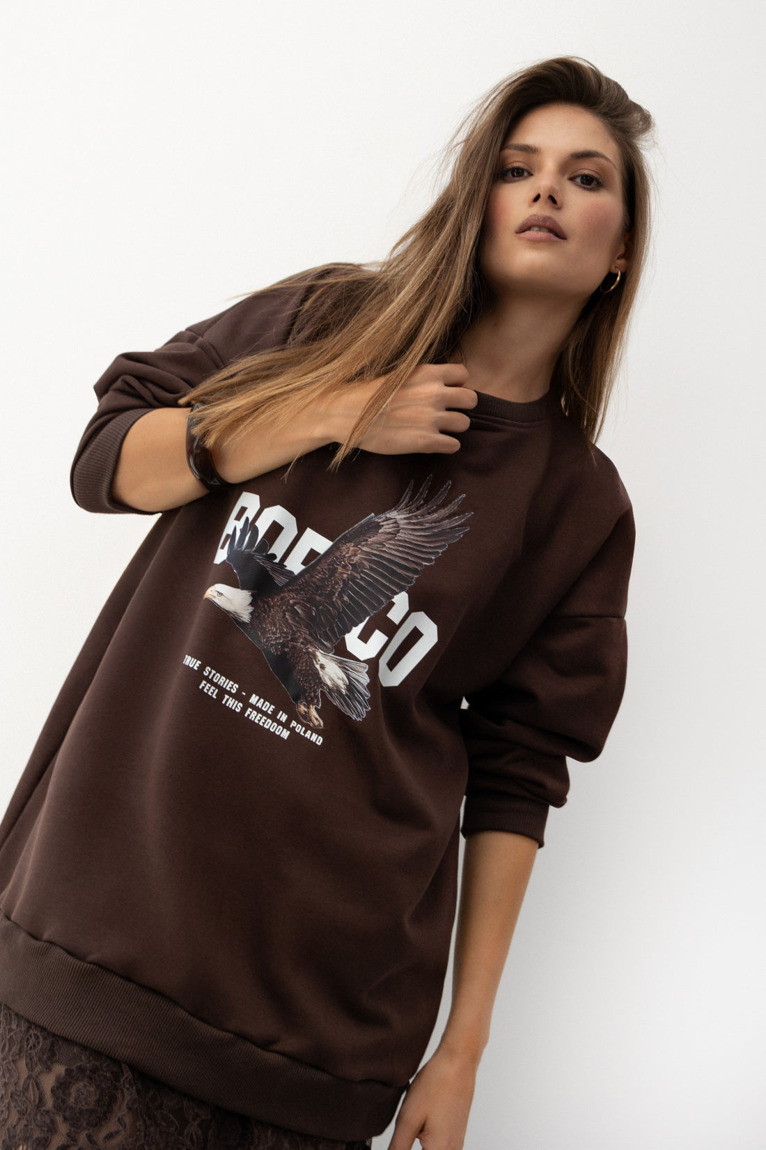 BLUZA FREEDOM BRĄZOWA
