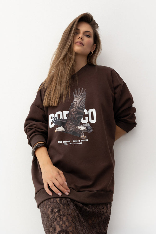 BLUZA FREEDOM BRĄZOWA
