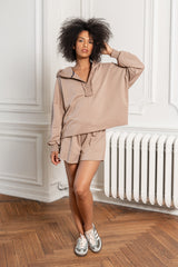 BLUZA ALTHEA Z KAPTUREM BEŻOWA