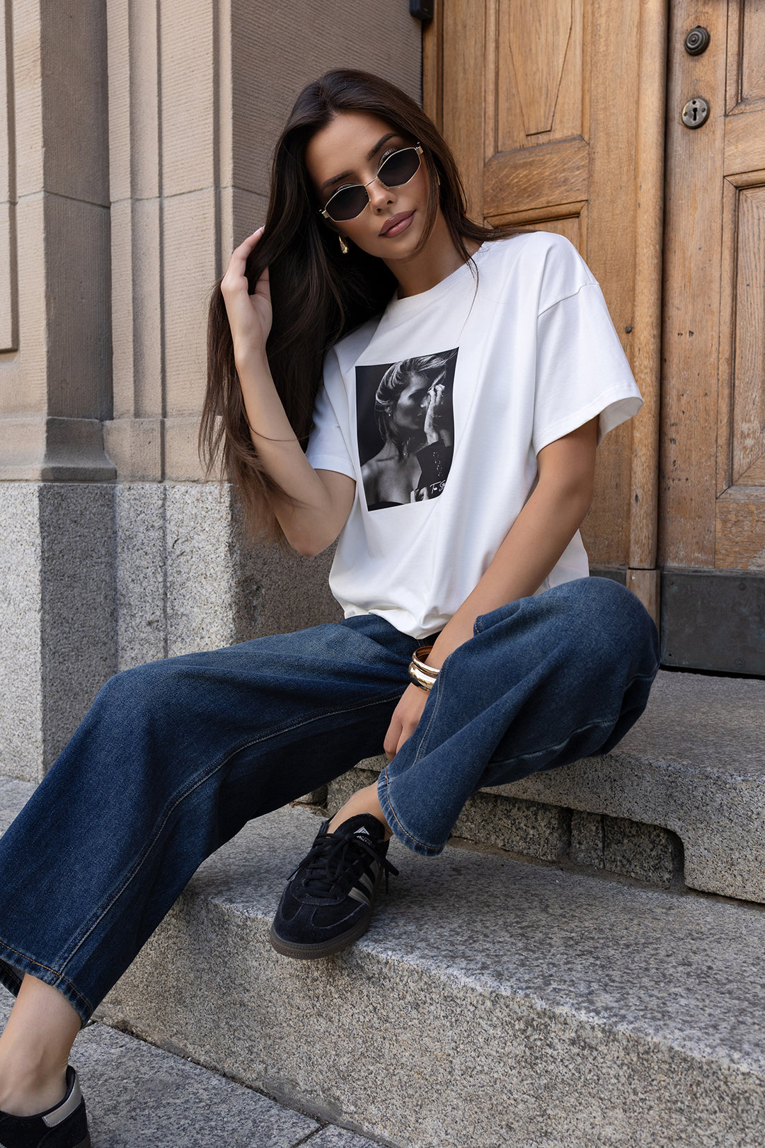 T-SHIRT FEMME ŚMIETANKOWY