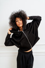 SET DRESOWY CZARNY (BLUZA I SPODNIE) image 3