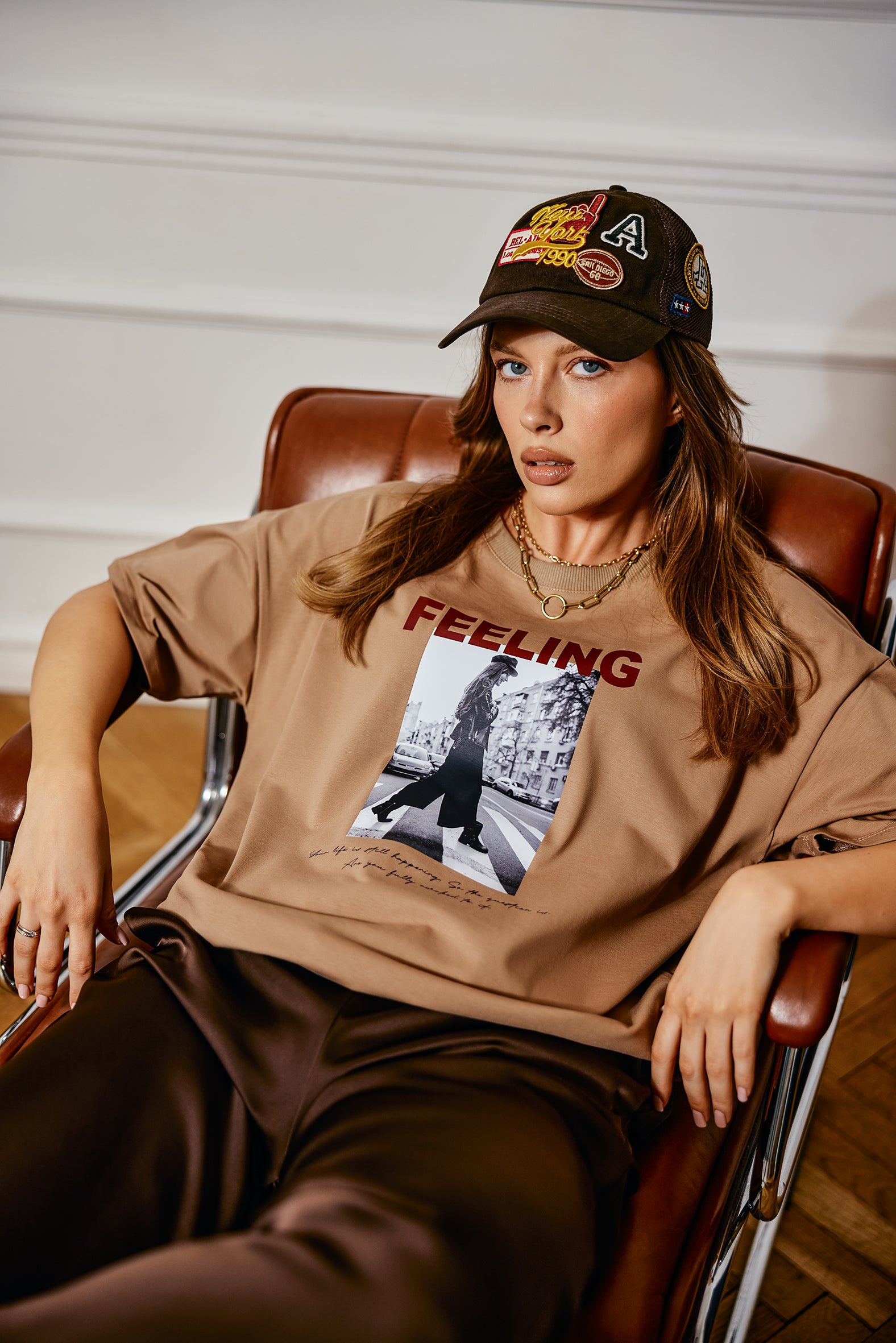 T-SHIRT FEELING CAMEL image 0
