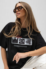 T-SHIRT ENJOY CZARNY image 1