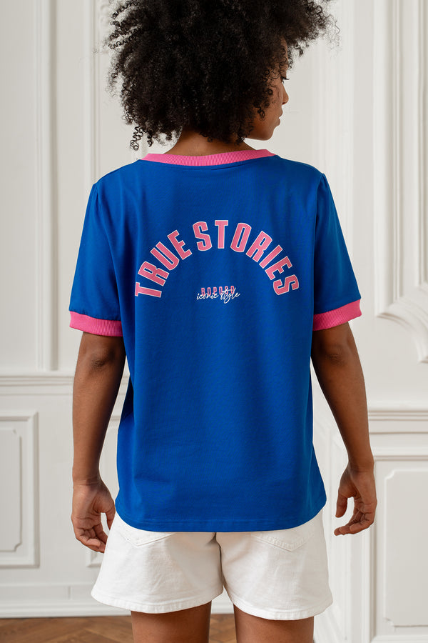 T-SHIRT V-NECK TRUE STORIES CHABER