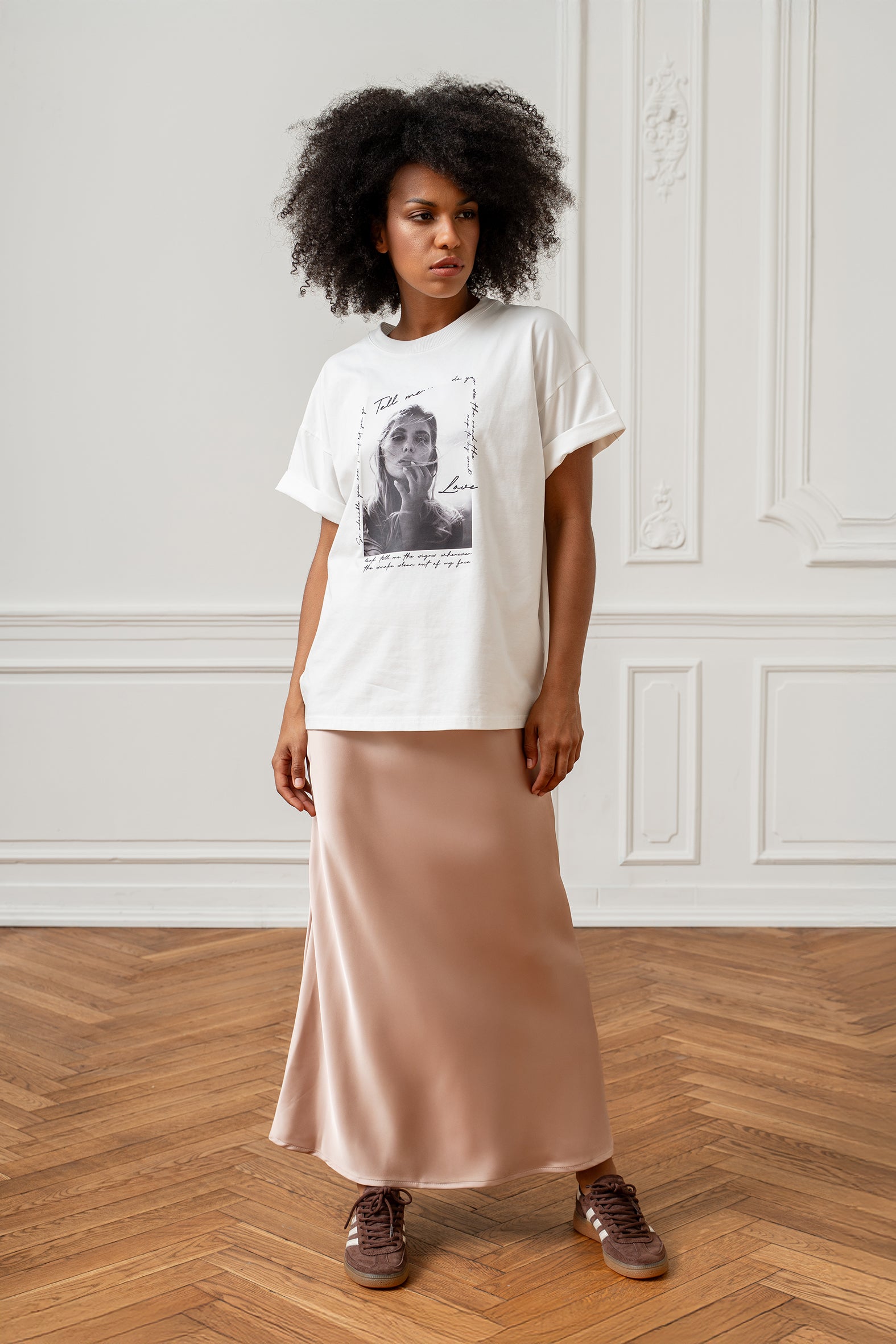 T-SHIRT TELL MY ŚMIETANKOWY