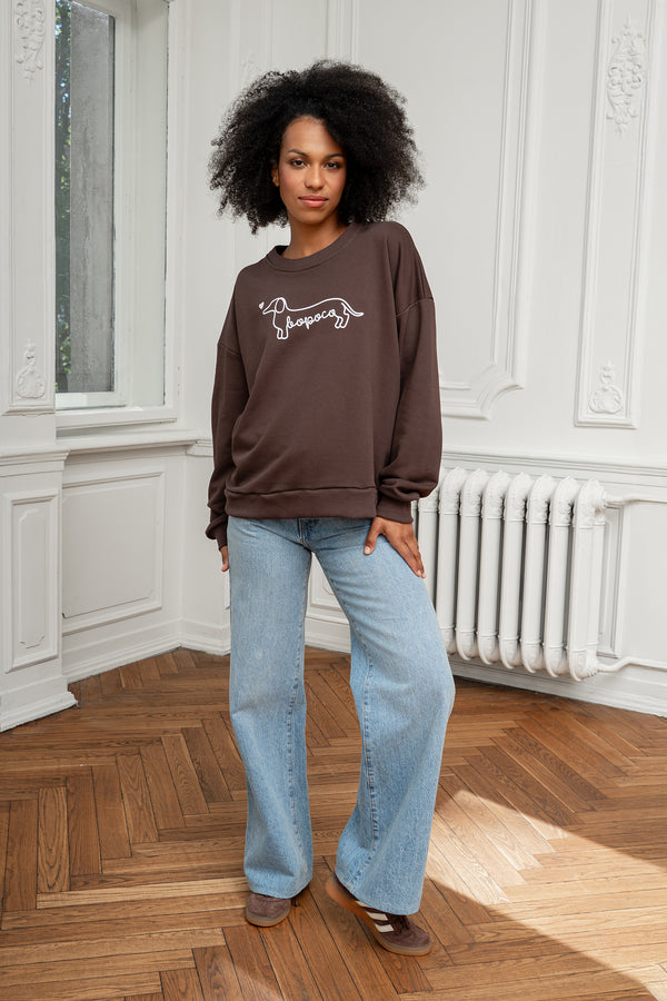 BLUZA JAMNIK BOPOCO BRĄZOWA