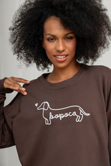 BLUZA JAMNIK BOPOCO BRĄZOWA
