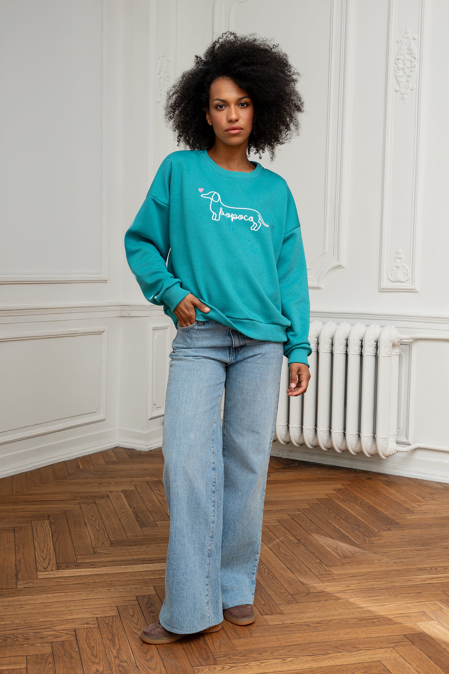 BLUZA JAMNIK BOPOCO MORSKA