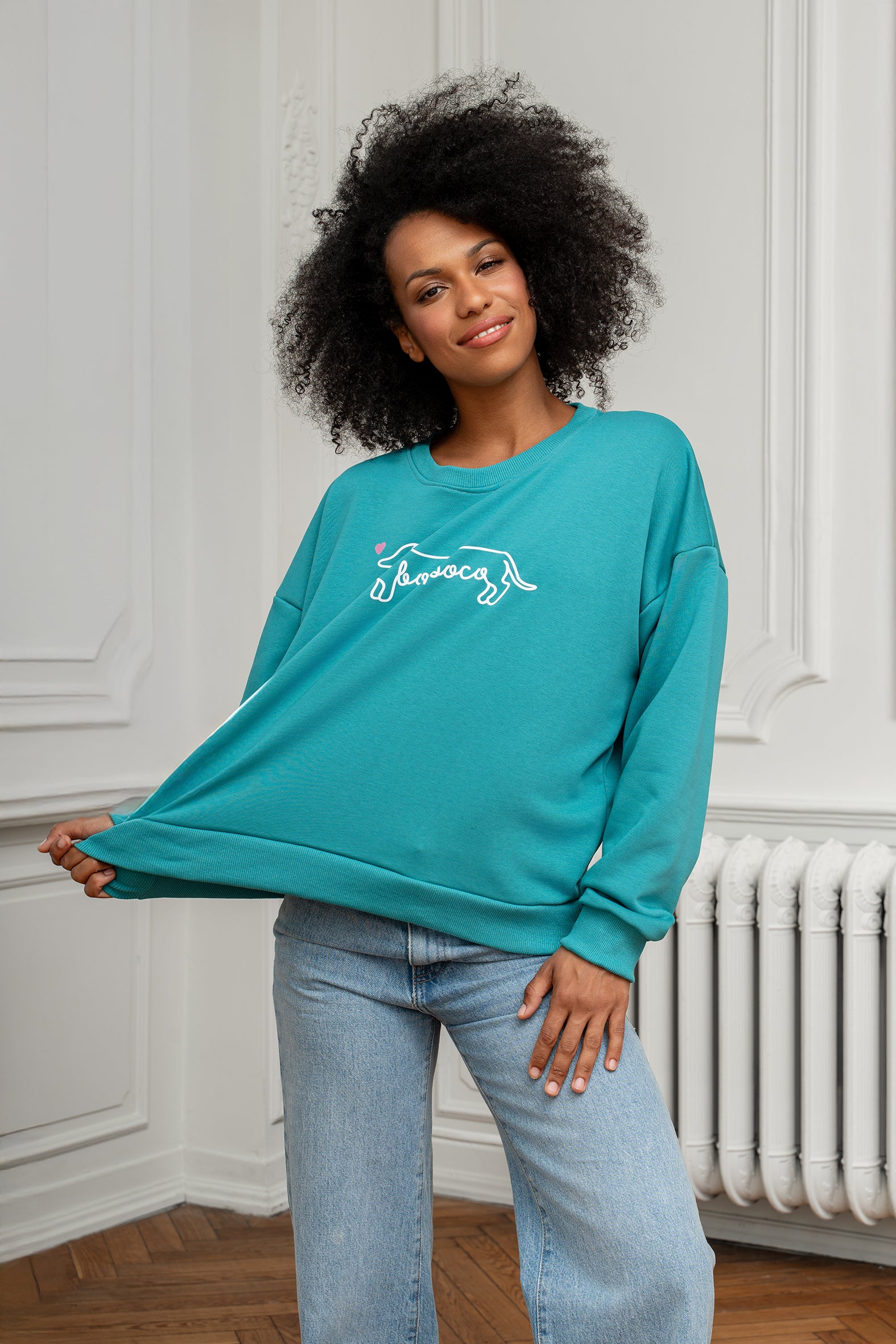 BLUZA JAMNIK BOPOCO MORSKA
