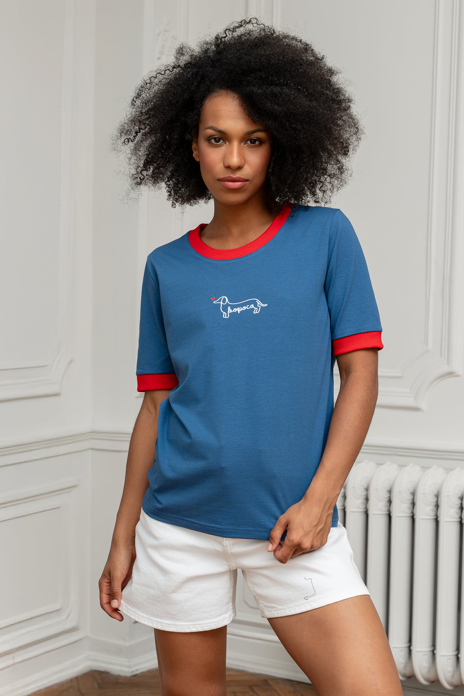 T-SHIRT INDYGO JAMNIK BOPOCO Z LAMÓWKĄ