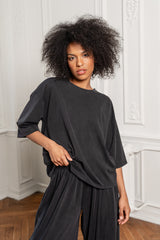 T-SHIRT CAMILA ANTRACYTOWY