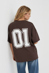 T-SHIRT BOPOCO 01 BRĄZOWY