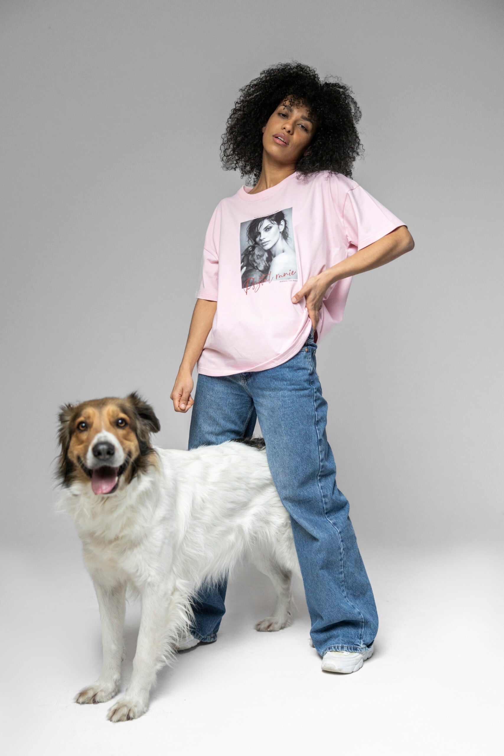 T-SHIRT PSYTUL MNIE RÓŻOWY image 1