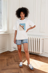 T-SHIRT NOT LAZY BIAŁY image 1