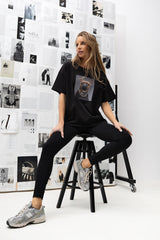 T-SHIRT BULDOG CZARNY image 1