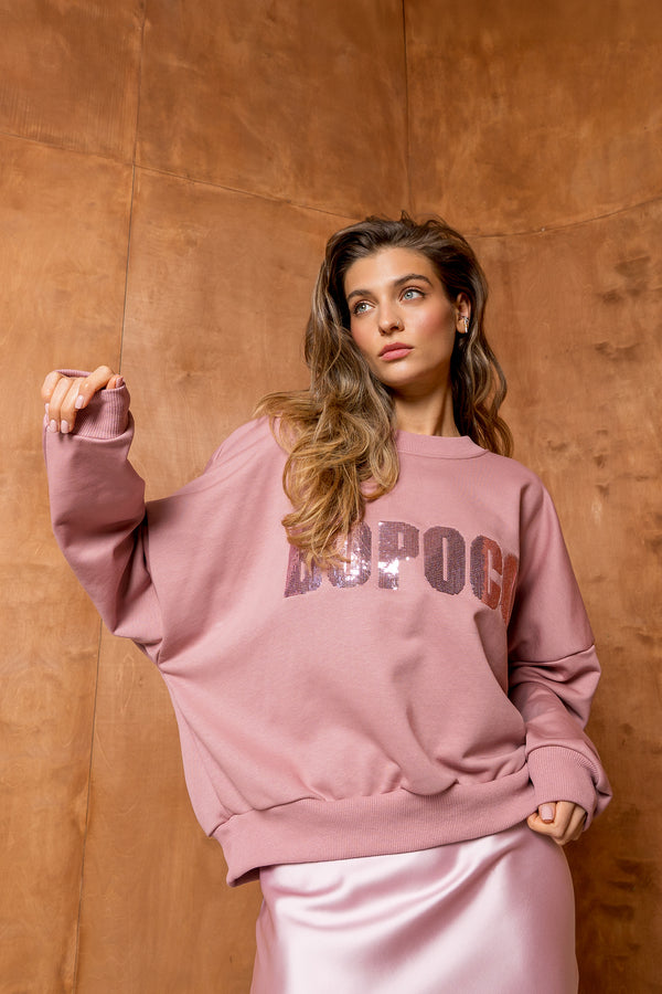 BLUZA BOPOCO CEKIN RÓŻOWA image 1