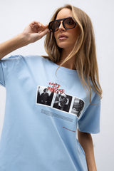 T-SHIRT ENJOY NIEBIESKI image 0