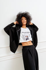 SET DRESOWY CZARNY (BLUZA I SPODNIE) image 1
